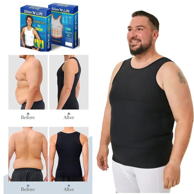 Men's Slimming Body Shaper Vest Shirt Abs Abdomen Slim